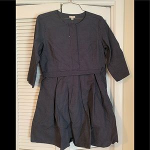 Blue and white pocka dot dress